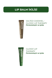 Aromasız ve Tuzlu Karamel Aromalı Lip Balm İkilisi